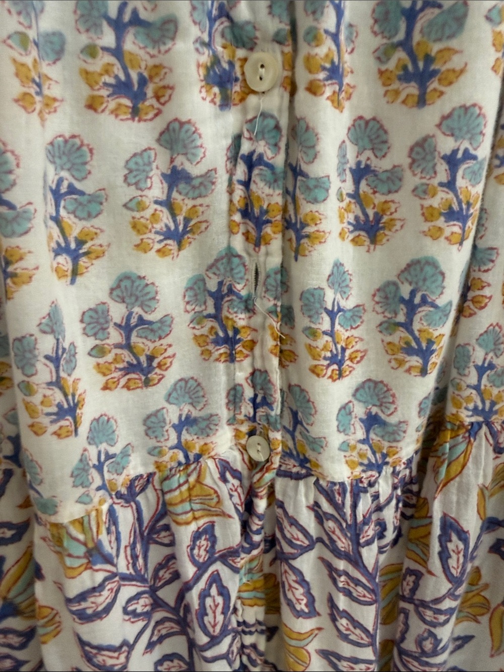 Oliphant Ruffle Collar Button Dress S - Picture 6 of 7